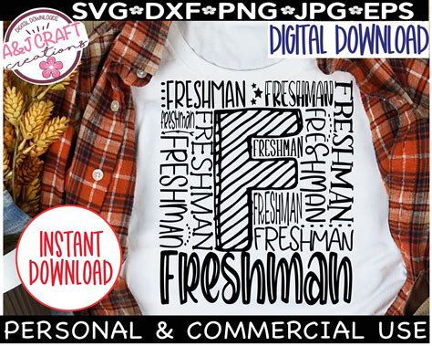 Freshman Typography Svg Freshman Class Of 2027 School Spirit Svg 1st