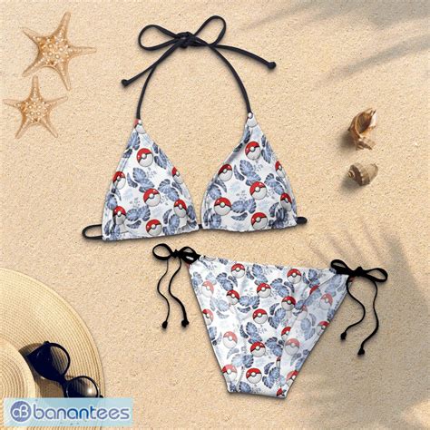 Pokemon Ball Tropical Beach String Bikini Swimwear Gift Fans Banantees