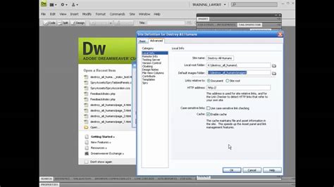 Dreamweaver Beginners Tutorial Learn Dreamweaver Dreamweaver