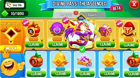 Dragon City All Divine Pass Rewards Ascended Deity Dragon Full