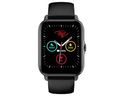 Itel ISW 32 Smartwatch 2 Smartwatch Black Strap M Water Proof Finebuy