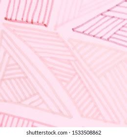 Nude Bohemian Style Hand Drawn Lines Stock Illustration