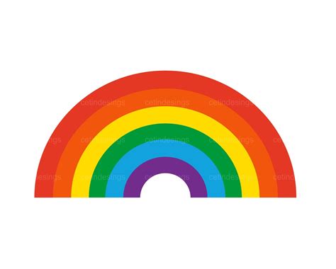 Rainbow Png Rainbow Svg Rainbow Cut File - Etsy