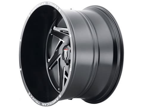 American Truxx Milled Matte Black At Spiral Wheel Atr At