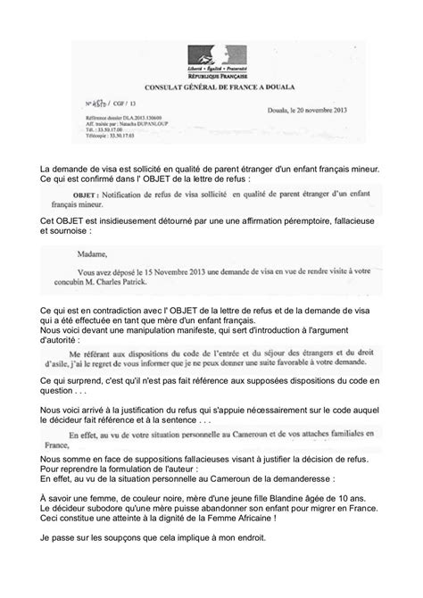 Modele De Lettre Gacieux Cnf Lettre De Recours Pour Refus De Visa Pdf