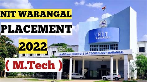 NIT WARANGAL PLACEMENT 2022 M TECH PLACEMENT YouTube