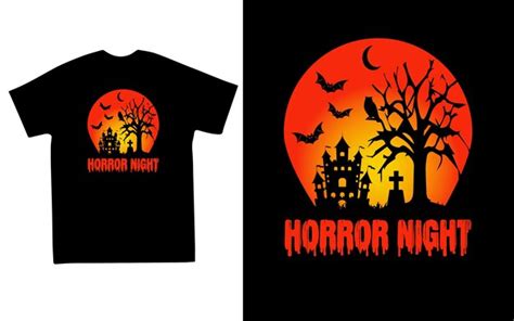 Camiseta Criativa De Halloween Vetor Premium