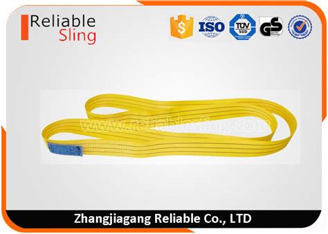 Color Code 100% PES Endless Webbing Sling With Shrink Flim Packing