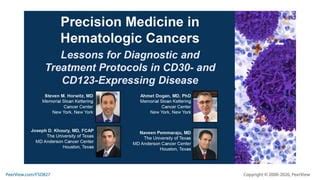 Precision Medicine In Hematologic Cancers Lessons For Diagnostic And