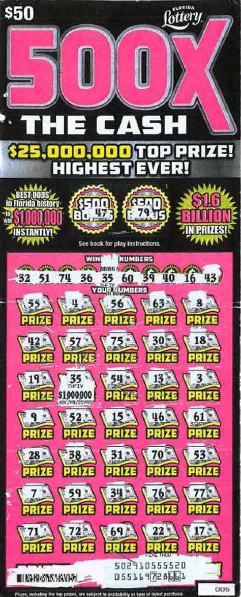 Escambia Woman Claims Million Lottery Scratch Off Prize