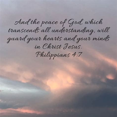 Philippians 4 7 And The Peace Of God Which Transcends All