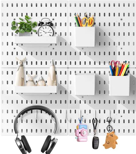 YIQXKOUY 22 X 22 Pegboard Combination Wall Organizer Kit Including 4