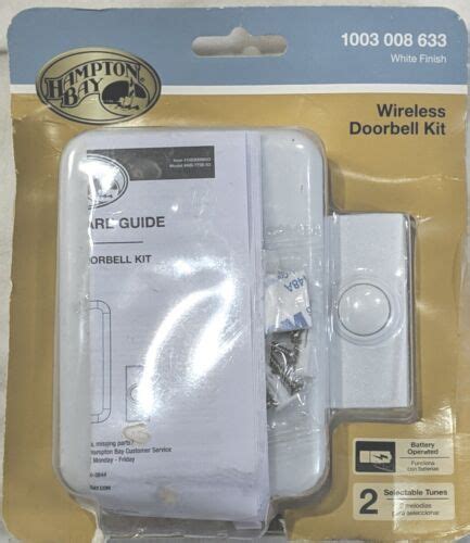 Hampton Bay Wireless Doorbell Kit Battery Operated Ebay