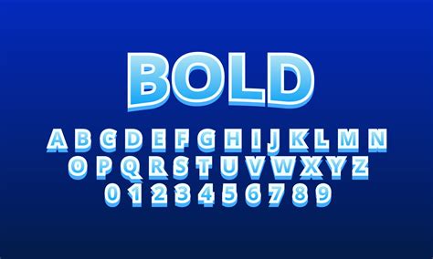 bold font alphabet 2133818 Vector Art at Vecteezy