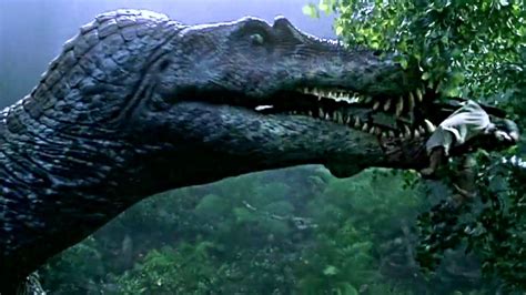 Spinosaurus Attack Scene Spino Vs T Rex Fightjurassic Park 32001 Spinosaurus Jurassic