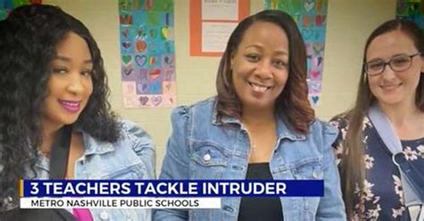 Teachers at a Nashville elementary school hold an intruder for 10 ...