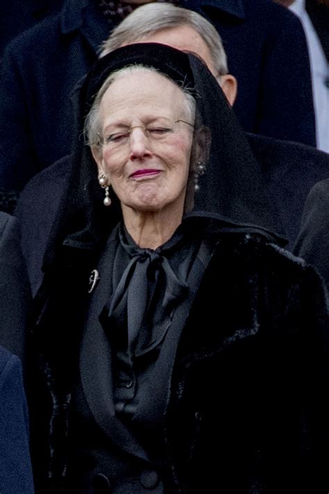 Photo La Reine Margrethe Ii De Danemark Lors Des Obs Ques Du Prince