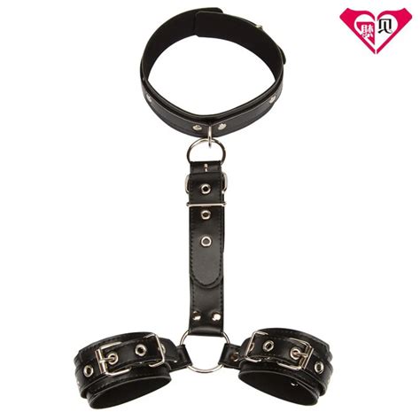 Sm Fun Binding Shackle Collar Handcuffs Female Slaves Teach Men Women To Share Decompression