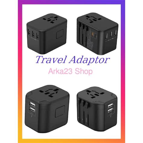 Jual Steker Travel Adaptor Krisbow Colokan Listrik Traveling Shopee