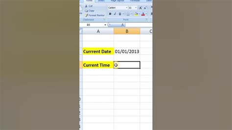 How To Add Current Date And Time In Excel Sheet Without Any Formula Youtube