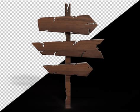 premium psd direction sign