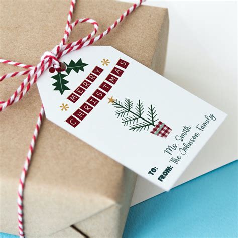 Printable Christmas Gift Tags Instant Digital Download PDF - Etsy