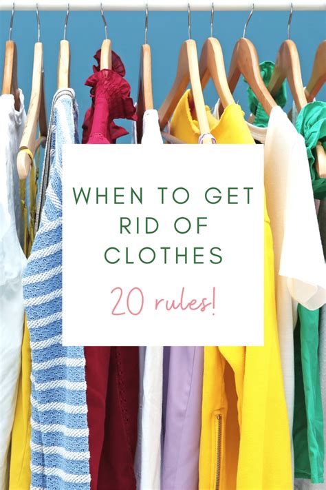 How To Get Rid Of Clothes Rules Minimize My Mess Cleaning Out