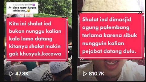 Viral Curhatan Warga Palembang Telat Salat Ied Gara Gara Tunggu