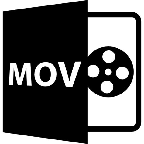 Mov símbolo formato de archivo Icono Gratis