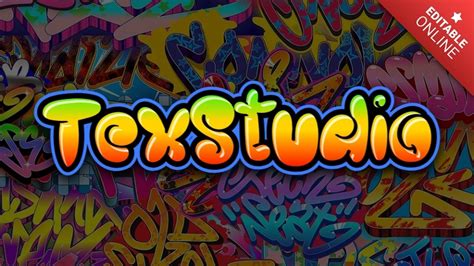 Texstudio Graffiti Text Effect Generator