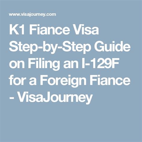 K1 Fiance Visa Step By Step Guide On Filing An I 129F For A Foreign