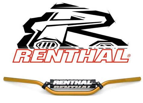 Renthal 22mm RC High Handlebar Gold With Bar Pad Rugged Roads