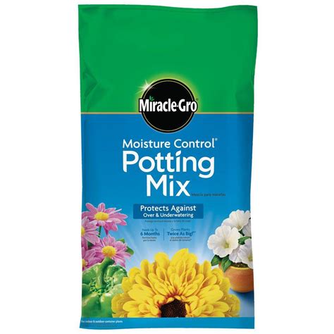 Miracle Gro Moisture Control 50 Qt Potting Mix 70190430 The Home Depot