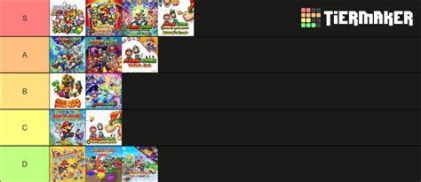 Mario RPGs Tier List Community Rankings TierMaker