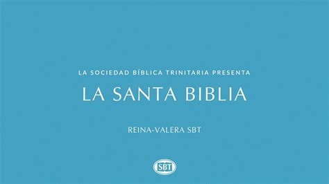 Presentación de la Biblia Reina Valera SBT Trailer YouTube