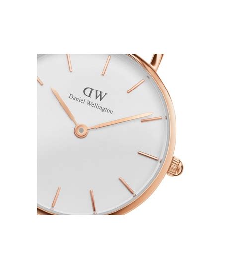 Daniel Wellington Women Classic Petite Melrose Rose Gold And White