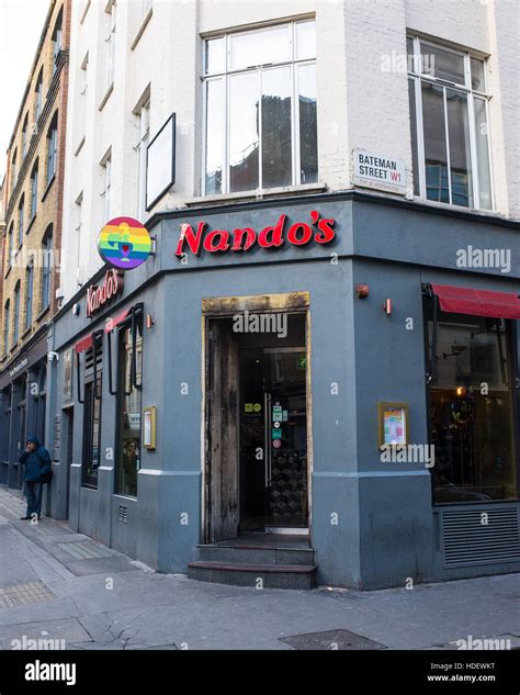 Entrance Of Nando S Soho Restaurant A Popular Spicy Chicken Restaurant