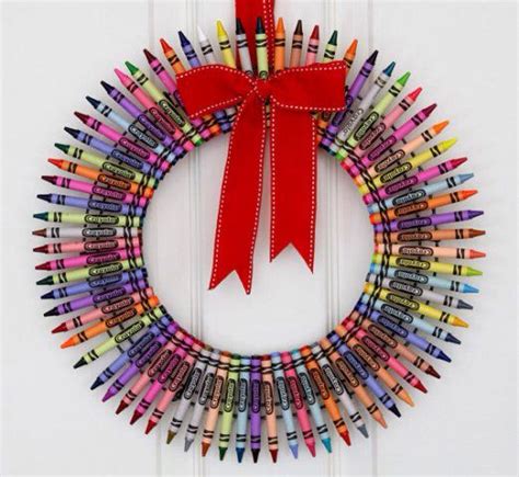 Corona De Crayolas Crayons Wreath Diy Crayons Color Crayons Melted