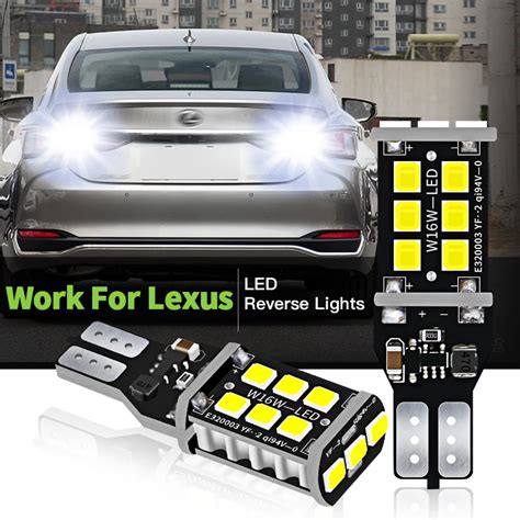 4x LED Reverse Light Blub W16W T15 Canbus Lamp For Lexus RX400H RX350