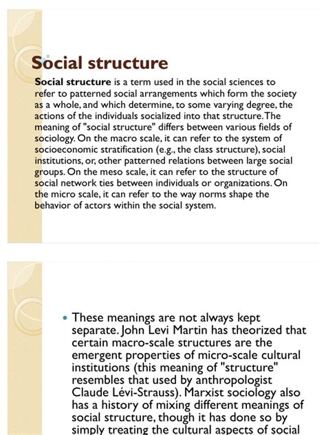 Social Structure | Social Structure | Sociological Theories