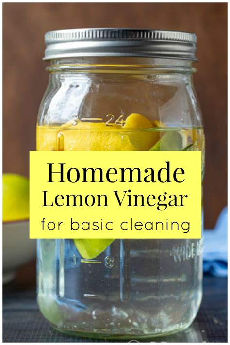 How To Make Homemade Lemon Vinegar For Cleaning Hearth And Vine