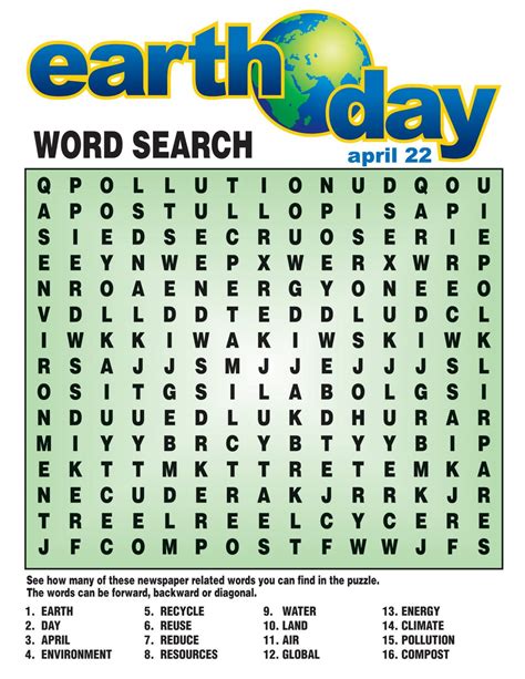 Fun April Word Search To Print 101 Activity