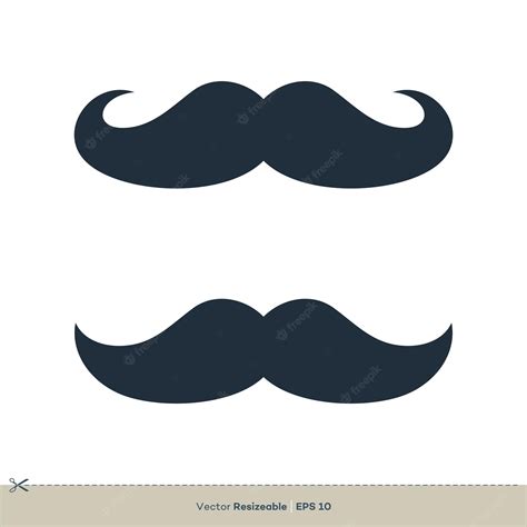 Premium Vector Mustache Icon Vector Logo Template Illustration Design Vector Eps 10