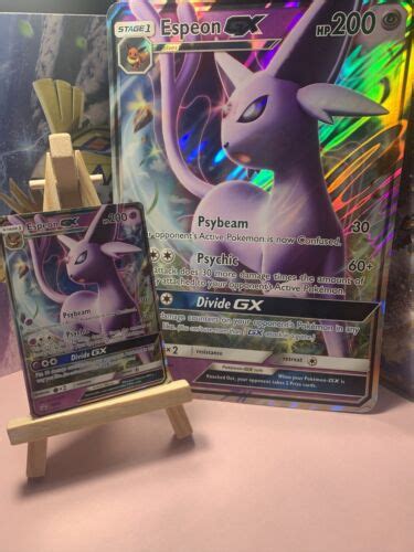 Mavin Espeon Gx Sm Full Art Holo Promo Pokemon Card Sun Moon And