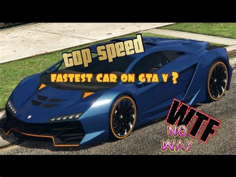 Gta V Pegassi Zentorno Top Speed Youtube