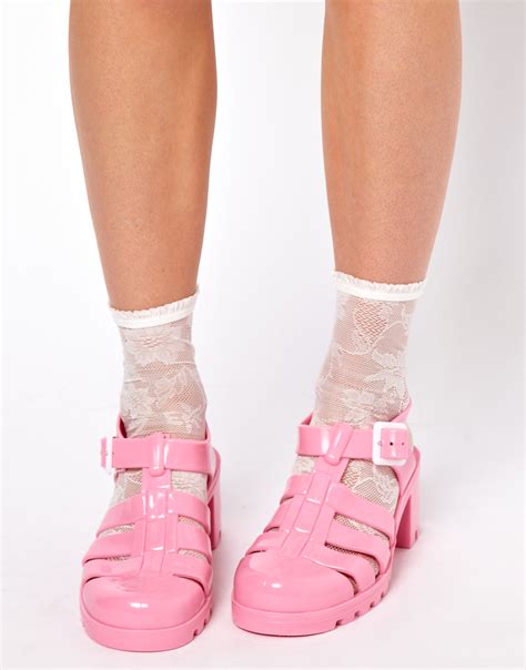 Wolford Asos Lace Ankle Socks in White - Lyst