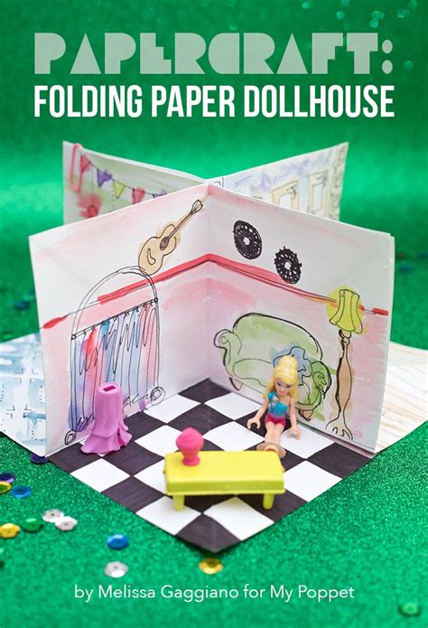 Papercraft Folding Paper Dollhouse My Poppet Makes