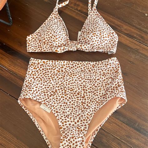 J Crew Factory Swim Nwt J Crew Factory Leopard Bikini Poshmark