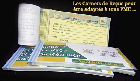 Carnet de reçu achat autocopiant personnalisé Afrikannonces