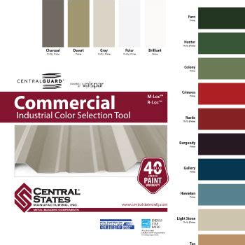 Central States Color Chart